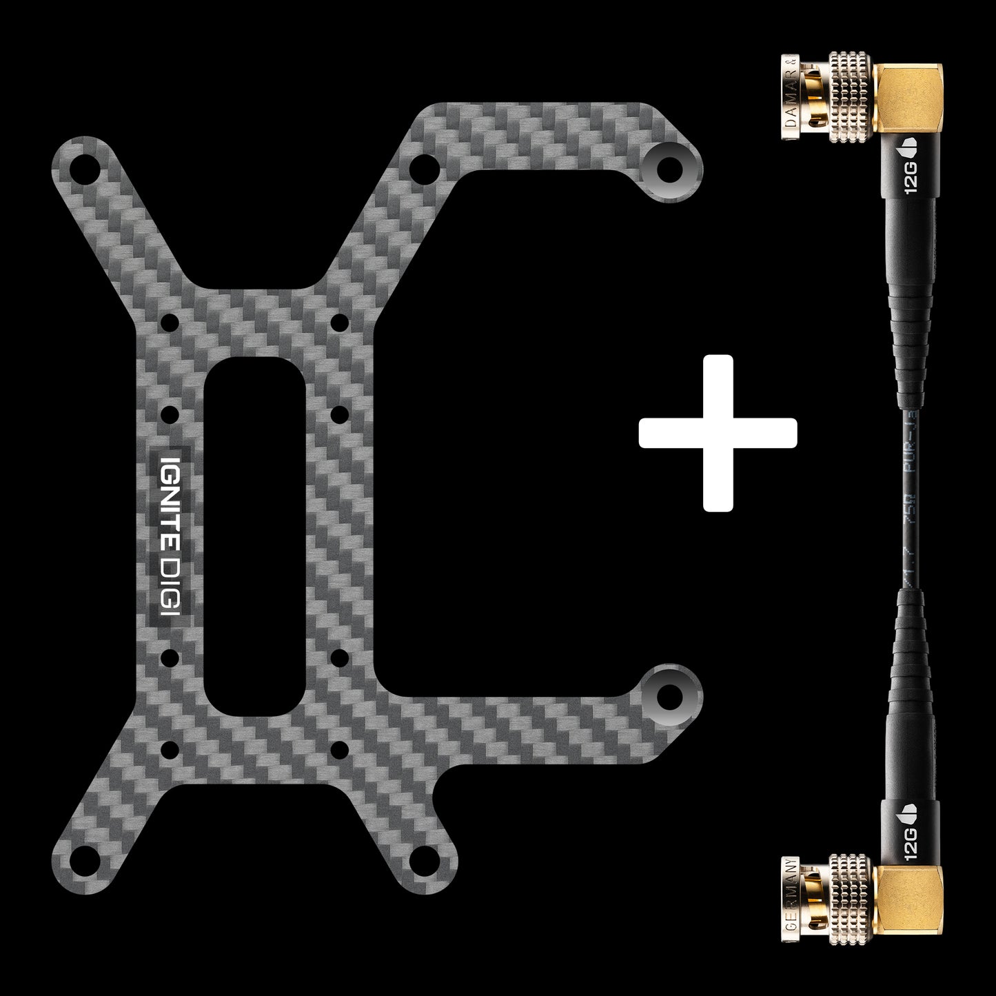 Carbon Side Plate for DJI Transmission / KEYSTONE