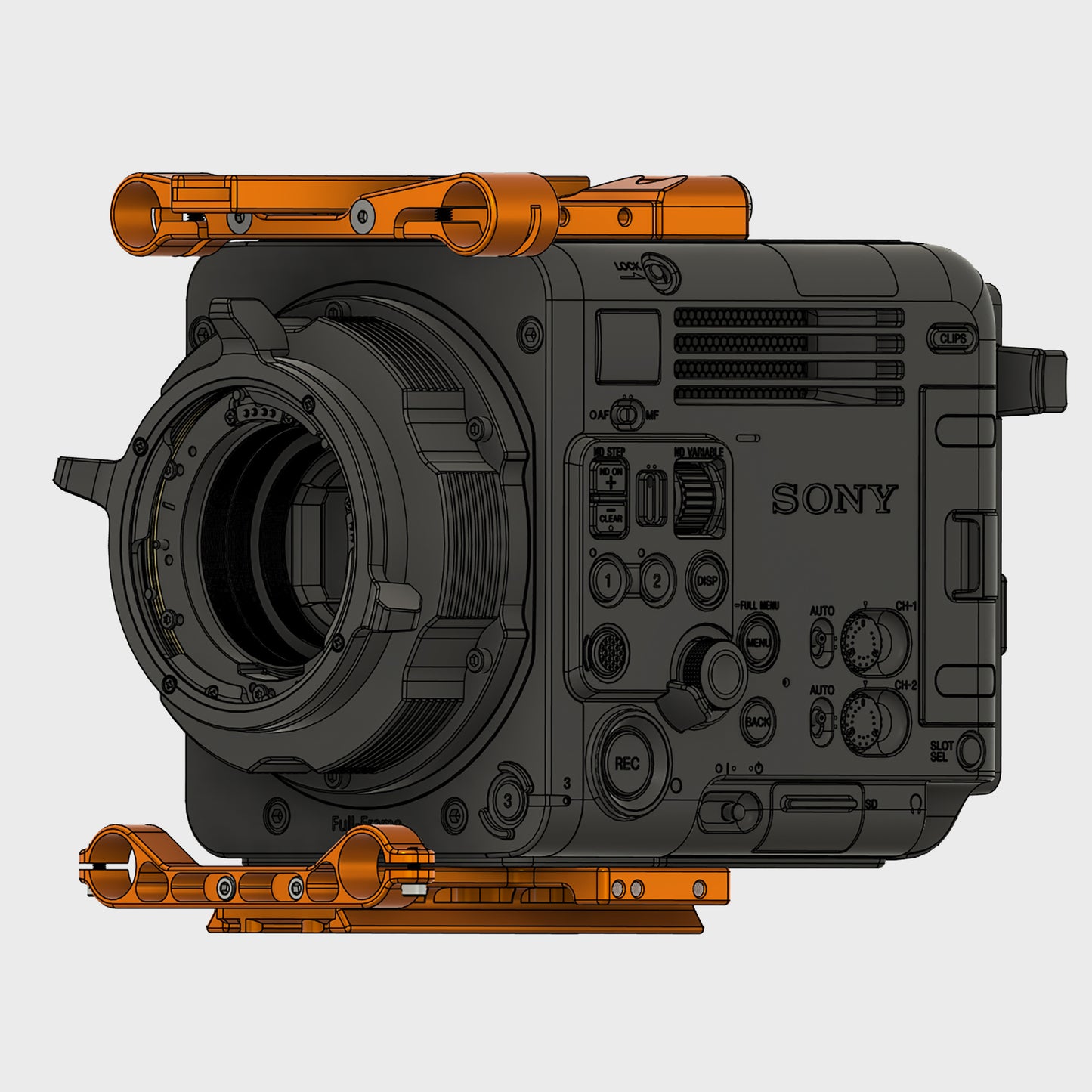 Camera Top Plate B ‣ ALEXA Mini + Mini LF + K-X + V-RAPTOR + FX6 + FX9 + BURANO + VENICE1&2 + C500MKII