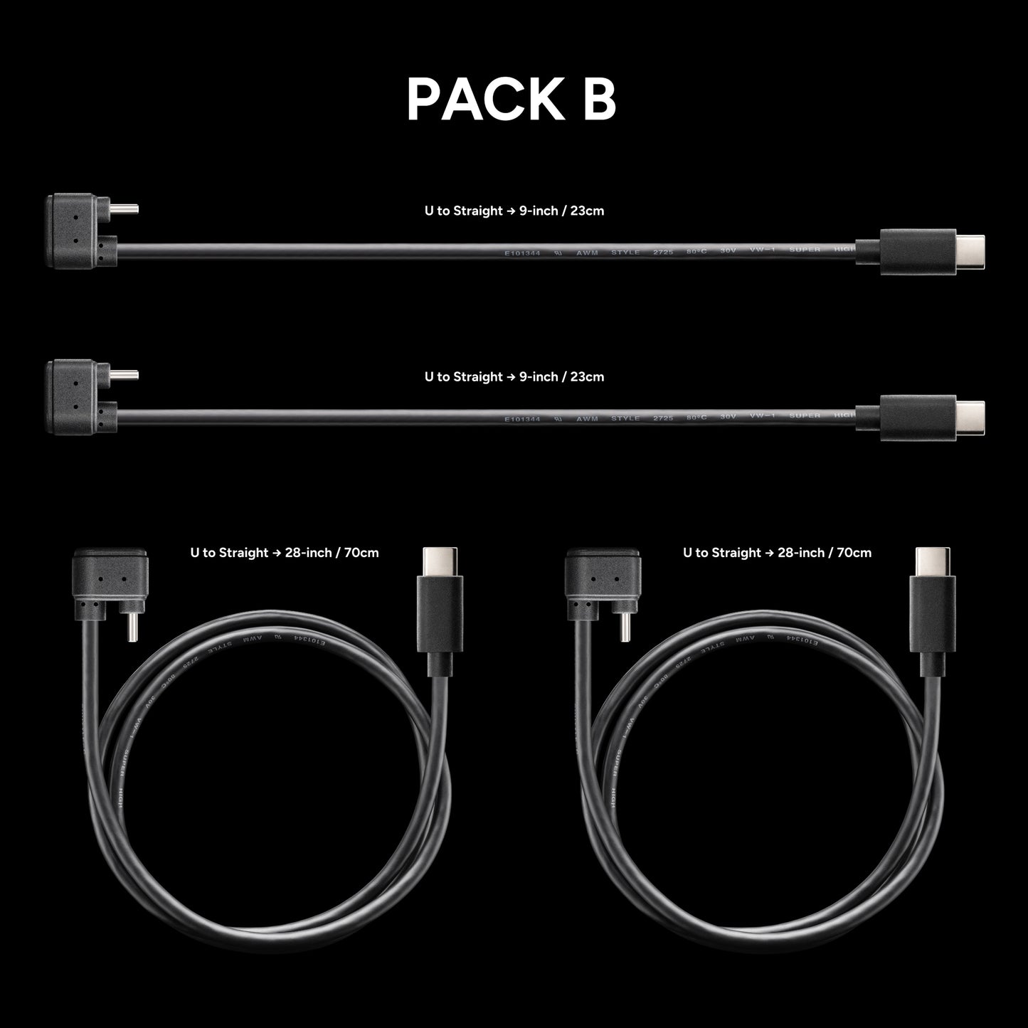 U-Shape USB-C Cables for DJI Focus Pro Ecosystem