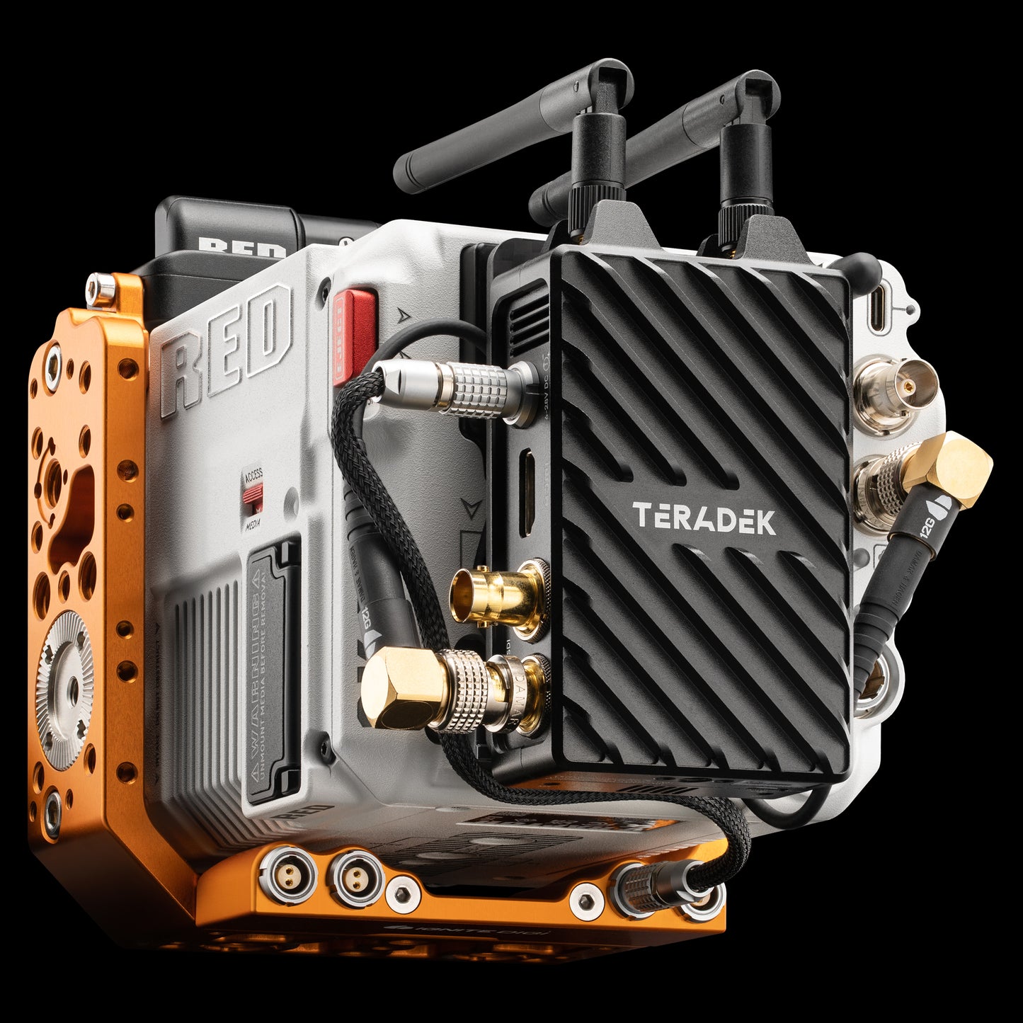 Carbon Back Plate for Teradek / V-RAPTOR