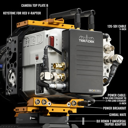 Carbon Back Plate for Teradek / V-RAPTOR