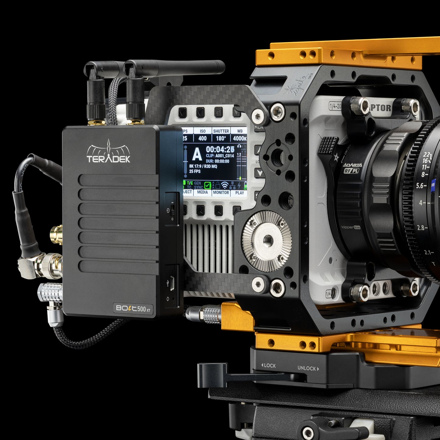 Carbon Side Plate for Teradek / KEYSTONE / V-RAPTOR