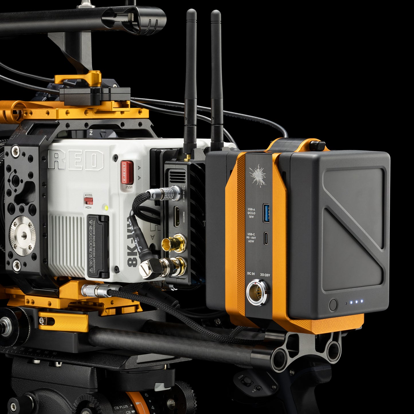 Carbon Back Plate for Teradek / V-RAPTOR