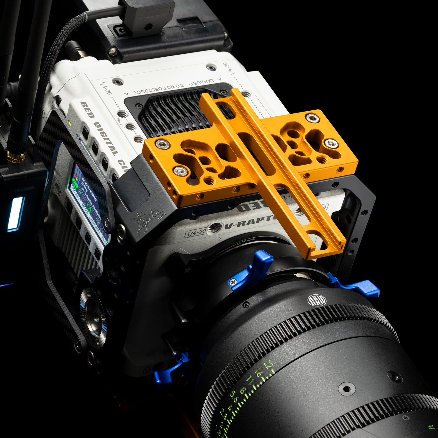 Carbon Side Plate for Teradek / KEYSTONE / V-RAPTOR