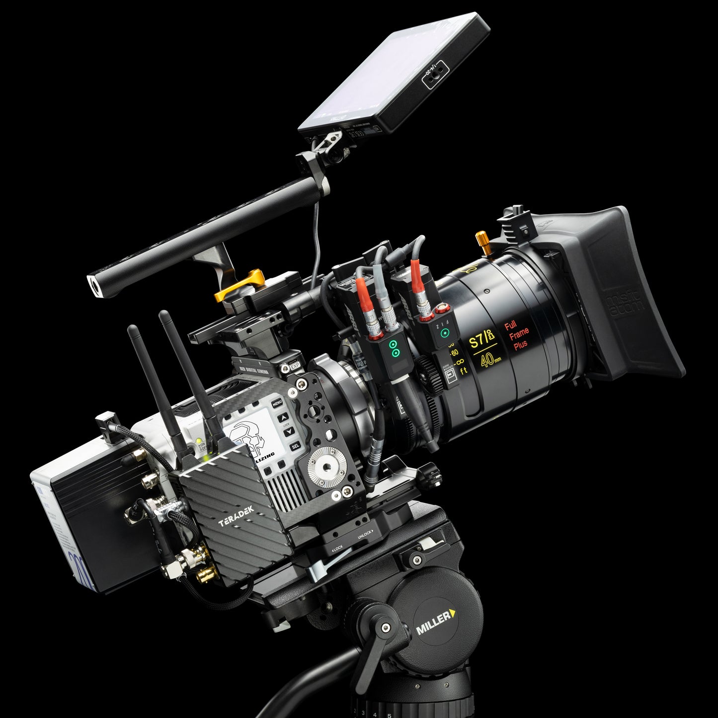 Carbon Side Plate for Teradek / KEYSTONE / V-RAPTOR