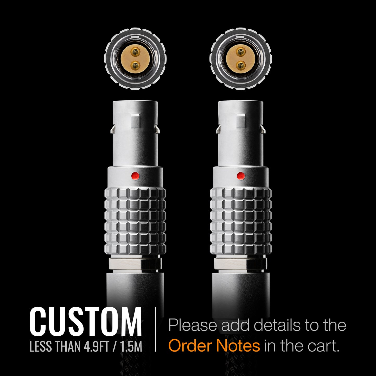 Power Cable ‣ 2-Pin Lemo Straight to 2-Pin Lemo Straight